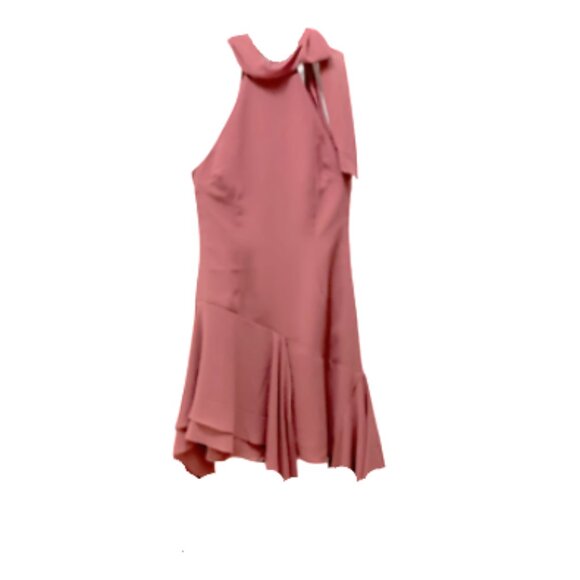 Brand New By Anthropologie Asymmetrical Halter Mini Dress - Picture 6 of 8